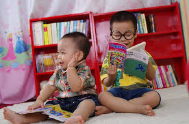 Baby and books